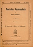 DEUTSCHES WOCHENSCHACH / 1905 vol 21, no 23